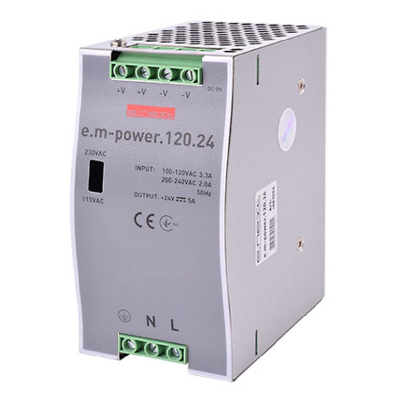 Блок живлення на DIN-рейку em-power.120.24 120Вт, DC24В "E.NEXT" i083006