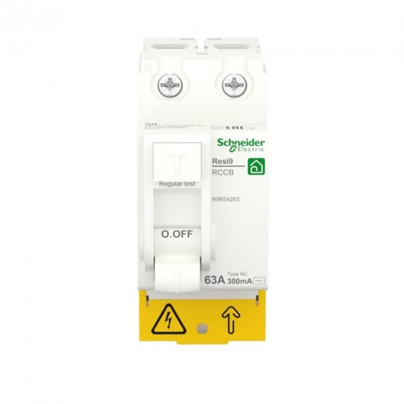 Дифференциальное реле (УЗО) 2 пол. 63А 300mA AC "SCHNEIDER Resi9" R9R54263