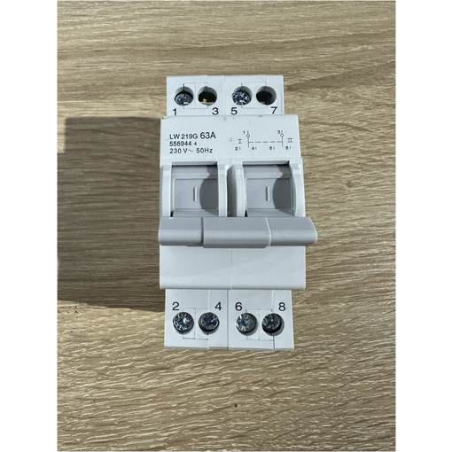 Перемикач навантаження 2P 63A 230V "LEMANSO"