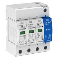 Разрядник для защиты от перенапряжений V20-C 3+NPE- 280 Класс II. OBO Bettermann 5094656