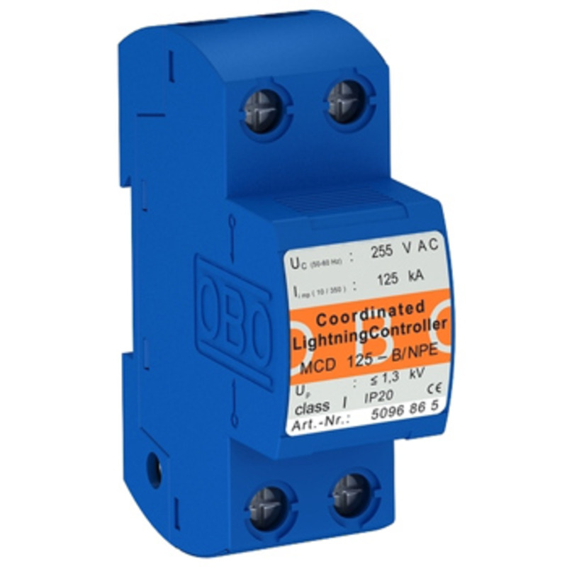 Комбинированный разрядник 1-полюсный MCD 125-B NPE Класс I. OBO Bettermann 5096865