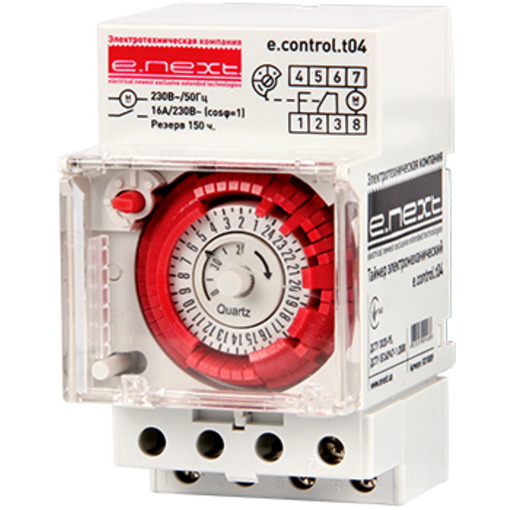 Реле часу електромеханічне e.control.t04 "E.NEXT" i0310009