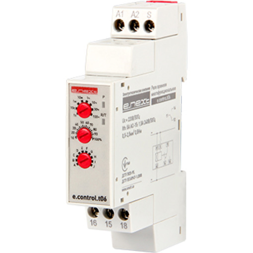 Реле часу багатофункціональне e.control.t06 "E.NEXT" p0690004