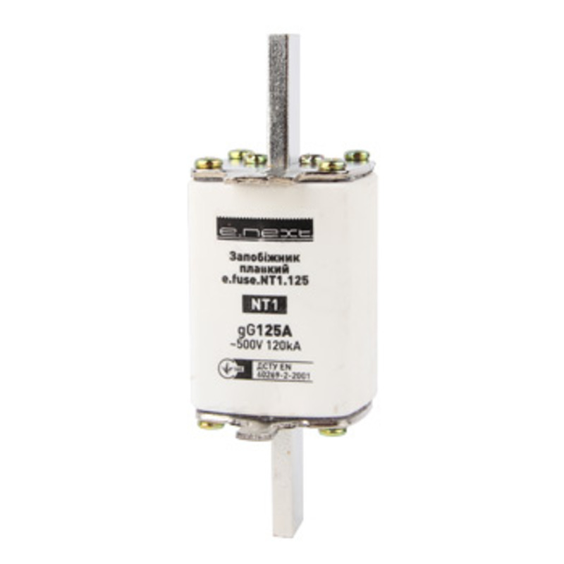 Запобіжник плавкий e.fuse.NT1.125, габарит 1, 125А "E.NEXT" i0760056