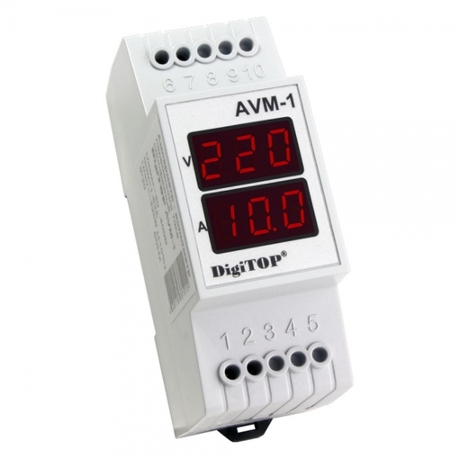 Амперметр-вольтметр AVM-1 DIN "DigiTOP"