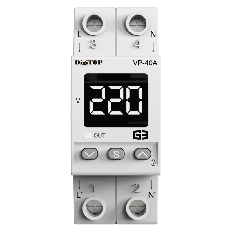 Реле напруги VP-40A M2W DIN "DigiTOP"