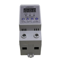 Реле напруги з термозахистом 63A "Щит" гарантія 5 років "LEMANSO" LM31515-63A