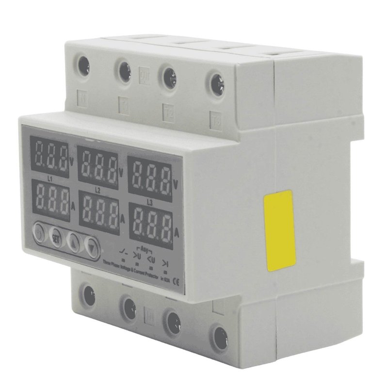 Реле напруги 3 фазне 100A "Щит" гарантія 2 роки "LEMANSO"  LM31542-100А