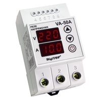 Реле напруги з контролем струму VA-50A DIN "DigiTOP"