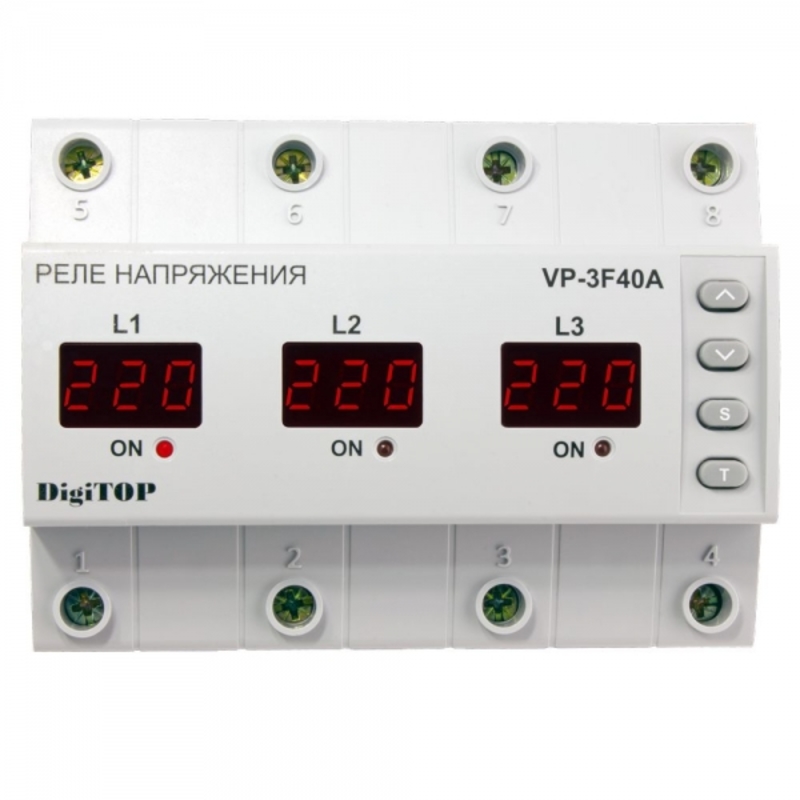 Реле напруги Vp-3F 40A "DigiTOP"