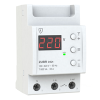 Реле напряжения 32 А (max 40 А), 7 000 ВА "ZUBR" D32t