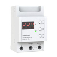 Реле напруги 25 А (max 30 А), 5 500 ВА "ZUBR" D25