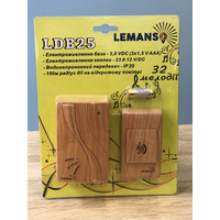 Бездротовий дзвінок на батарейках 12V вільха "LEMANSO" LDB25