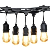 Гірлянда IP65 40 x E27 + кабель 10м + вилка IP44 сполучна, тільки LED "LEMANSO" LMA8014