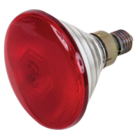 Лампа інфрачервона 175W Е27 230V на половину червона "LEMANSO" LM3010