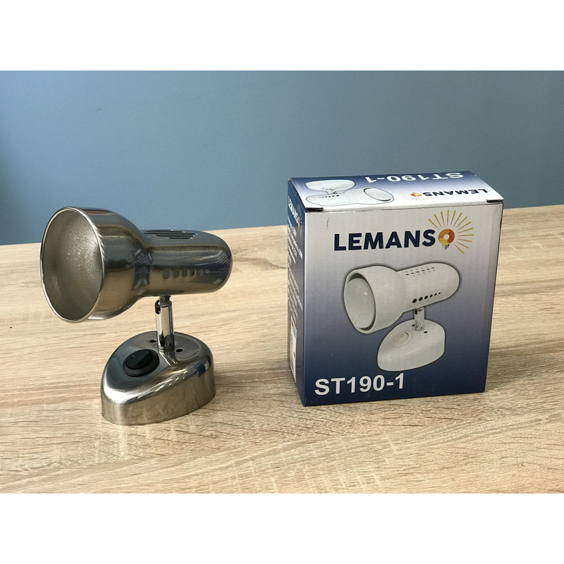 Спот одинарний 60W R50 E14 метал з вимк. титан "LEMANSO" ST190-1