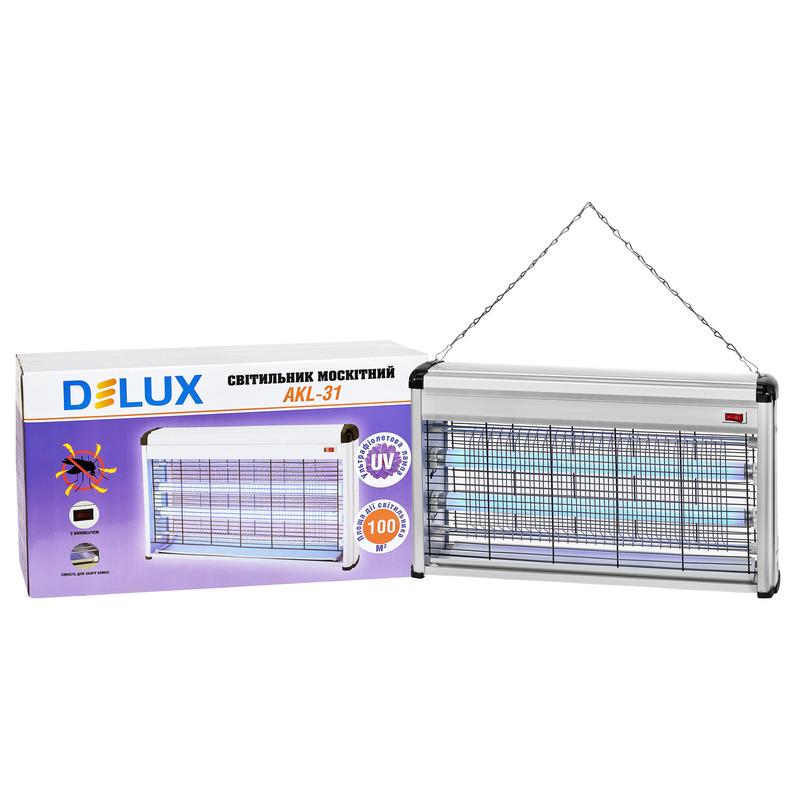 Светильник специальный AKL-31 2x15W ловушка для насекомых "DELUX" 90011593