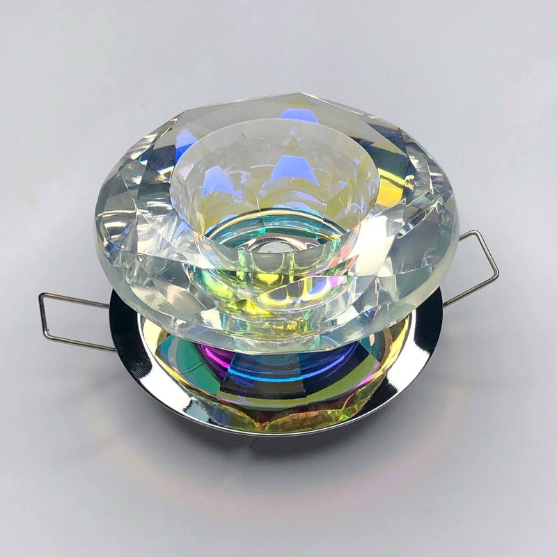 Светильник точечный JC хром (multi color crystal) "LEMANSO" ST122