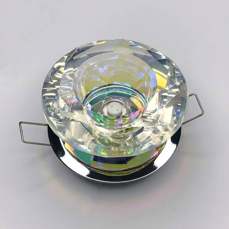Светильник точечный JC хром (multi color crystal) "LEMANSO" ST122