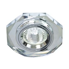 Светильник точечный MR16 50W GU5.3 прозрачный-хром "LEMANSO" ST152