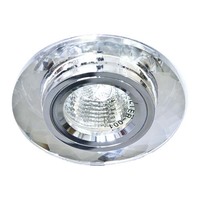 Светильник точечный MR16 50W GU5.3 прозрачный-хром "LEMANSO" ST153