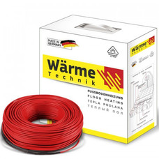 Нагрівальний кабель двожильний тонкий 1500W - 100 м.п. "Wärme" 21057